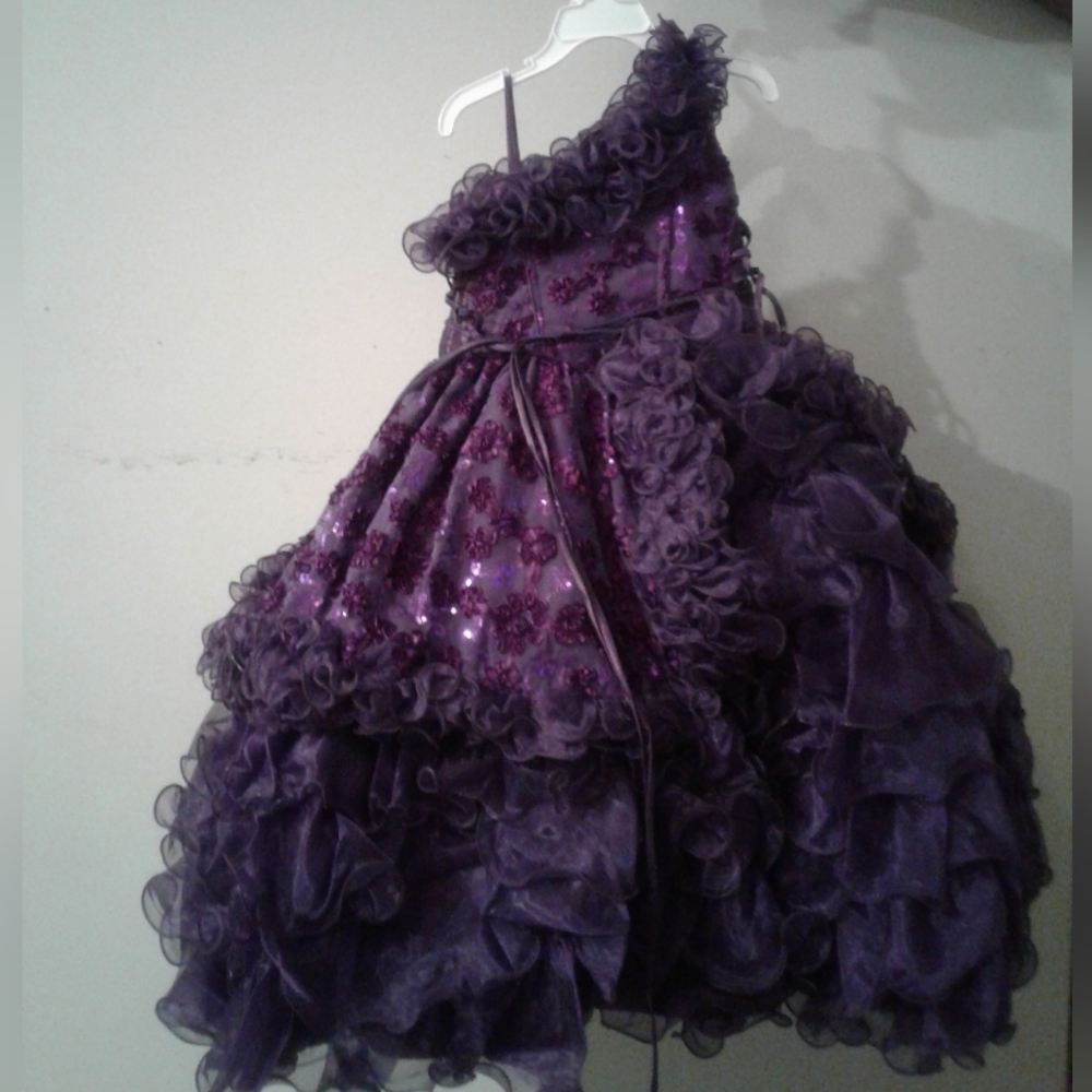 Purple Tip Top Kids Dress